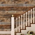 thumbnail image 6 of Brown Wood Wallpaper Peel and Stick Shiplap Self Adhesive Contact Paper for Cabinet Countertop Shelf Drawer Wall Door ﻿, 6 of 8