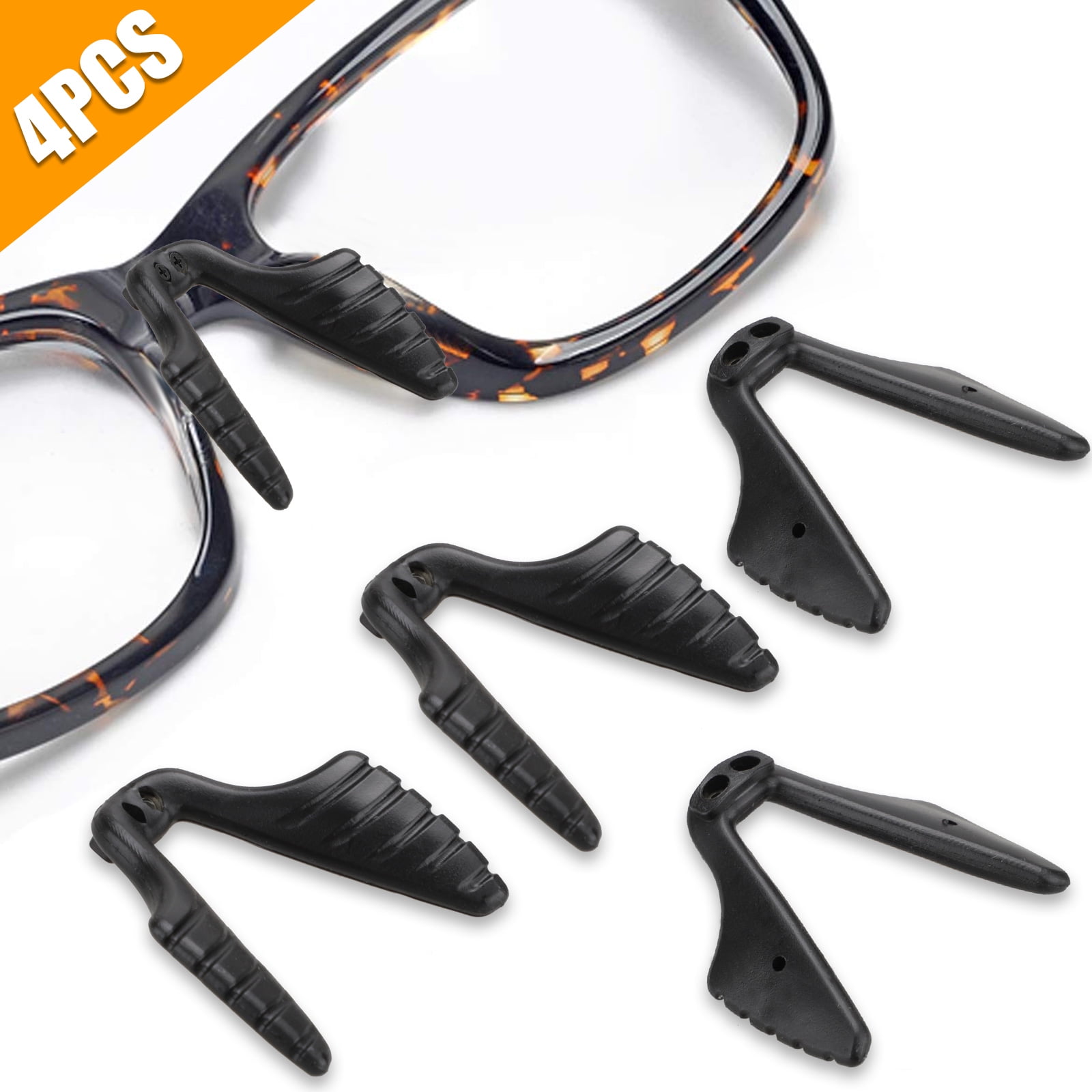4pcs Eye Glasses Nose Pads, Stick On Anti-slip Soft Silicone