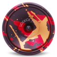 thumbnail image 3 of Sidekick Yoyo Pro Black Red Gold Splashes Professional Aluminum UNresponsive 7S YoYo, 3 of 9
