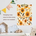 thumbnail image 4 of FORMRS Acrylic Clipboard with Low Profile Clip Standard A4 Letter Size, 12.5" x 9", Watercolor Sunflowers and Leaves, 4 of 8