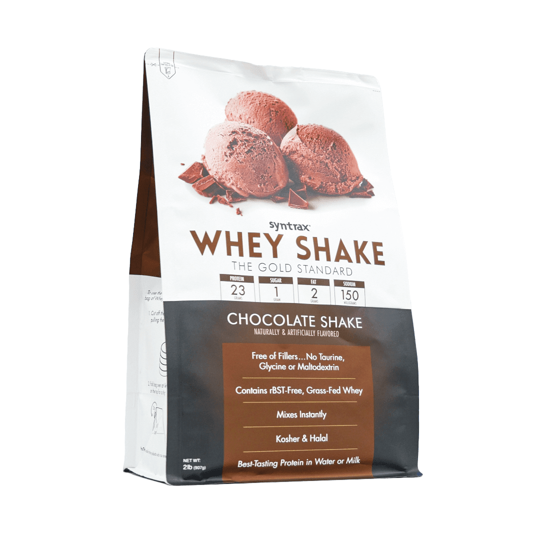 Syntrax Whey Shake Protein Powder, Chocolate Shake Flavor, Cold-Filtered Undenatured Whey Blend, 5 lbs