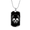 Military Chain (Gold), variant on Calavera Mexican Sugar Skull 150 Dog Tag Necklace Stainless Steel 24" Chain Silver Tone or Gold Tone