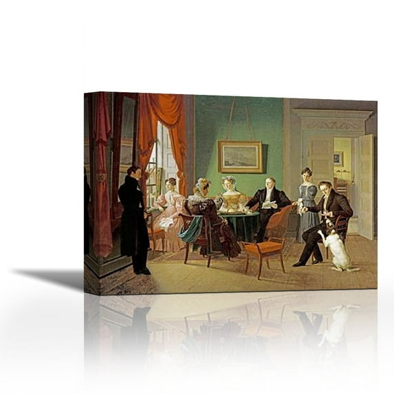 A Portrait of The SMuseumam Family - Contemporary Fine Art Giclee on Canvas Gallery Wrap - wall décor - Art painting - 36 x 26 Inch - Ready to Hang