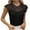 Black, variant on Aboser Womens Night Out Party Shirts for Evening Formal Tops Vintage Embroidered Patchwork T Shirt Elegant Cap Sleeve Tunic Top Slim Fit Cocktail Blouses