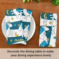 thumbnail image 6 of GZHJMY Set of 6 Cute Unicorns Satin Napkin Square 20 Inches Table Napkins Soft Smooth Decorative Napkins for Wedding Banquet Party Decoration, 6 of 6