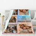 thumbnail image 3 of Custom Blankets with Photos Personalized Picture Blankets Customized Photo Blanket Gifts Birthday Gift for Wife Husband Girlfriend Boyfriend, 3 of 6