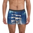 thumbnail image 1 of Fotbe Moonlit Night Sea Sailboat Calzoncillos Tipo Boxer con Bolsa de Soporte Total para Hombre, X-Temp Fresco, Transpirable y de Secado Rápido-X-Large, 1 of 5