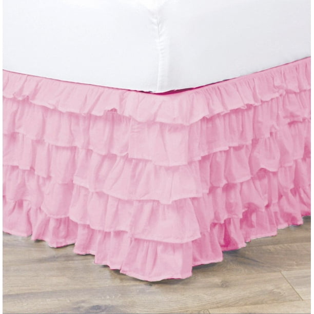 Empire Home Pleated Ruffled Bed Skirt Solid Dust Ruffle All Sizes