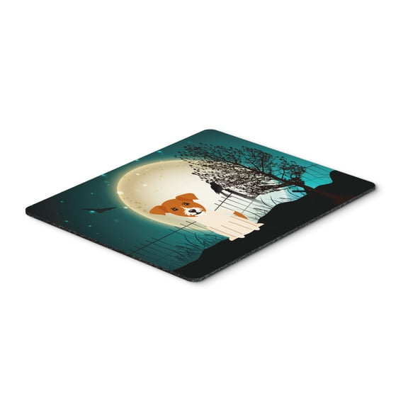 Halloween Scary Jack Russell Terrier Mouse Pad Hot Pad or Trivet