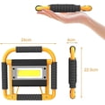 thumbnail image 3 of LED Work Light 20W Portable Rechargeable Foldable Floodlight Camping Lights Power Bank Emergency Safety Lights Construction Site Spotlights with 360 R, 3 of 5