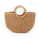 thumbnail image 3 of Zhuge Bolso de hombro tejido para mujer, bolso de mano tejido, bolsos de mano tejidos elegantes para la playa de verano, bolsos de hombro (caqui), 3 of 4