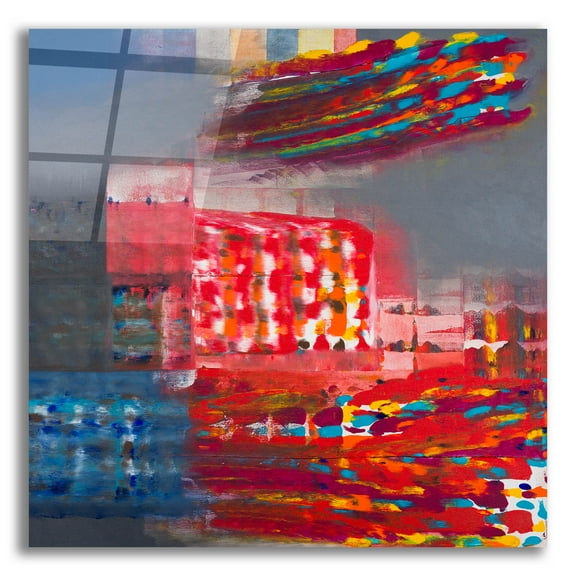 Epic Art 'Color Storm' by Hooshang Khorasani, Acrylic Glass Wall Art, 12"x12"