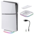 thumbnail image 1 of Support Vertical pour PS5 Slim Édition Disque et Numérique Base Autoportante PS5 avec Lumières RGB Accessoires Simples Antidérapants, 1 of 9
