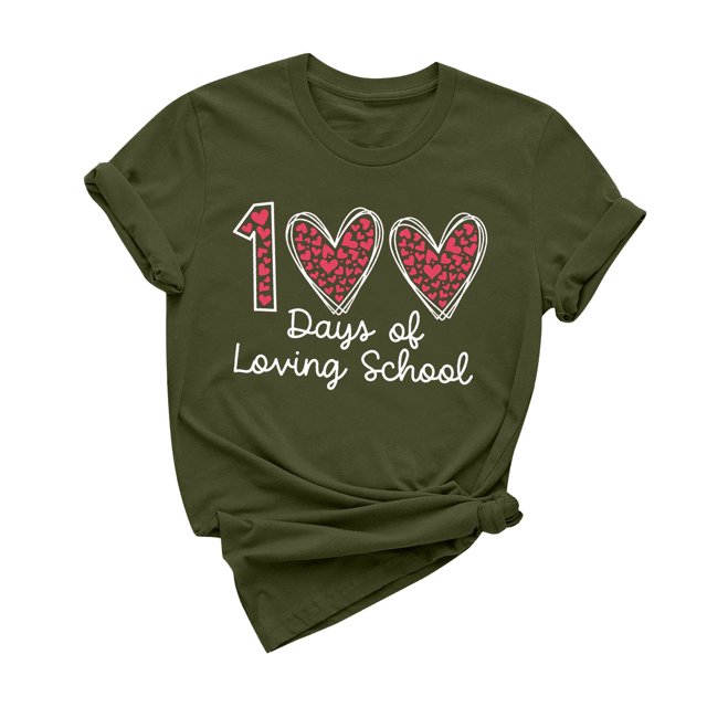 Camiseta de Cuello Redondo de Manga Corta Impresa para las Mujeres, Estiramiento 95% Poliéster 5% Blusa Casual de Spandex para Uso Diario Y Casero