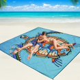 thumbnail image 1 of Manta de playa WIWIGO impermeable a prueba de arena 200x211 cm, 1 of 6