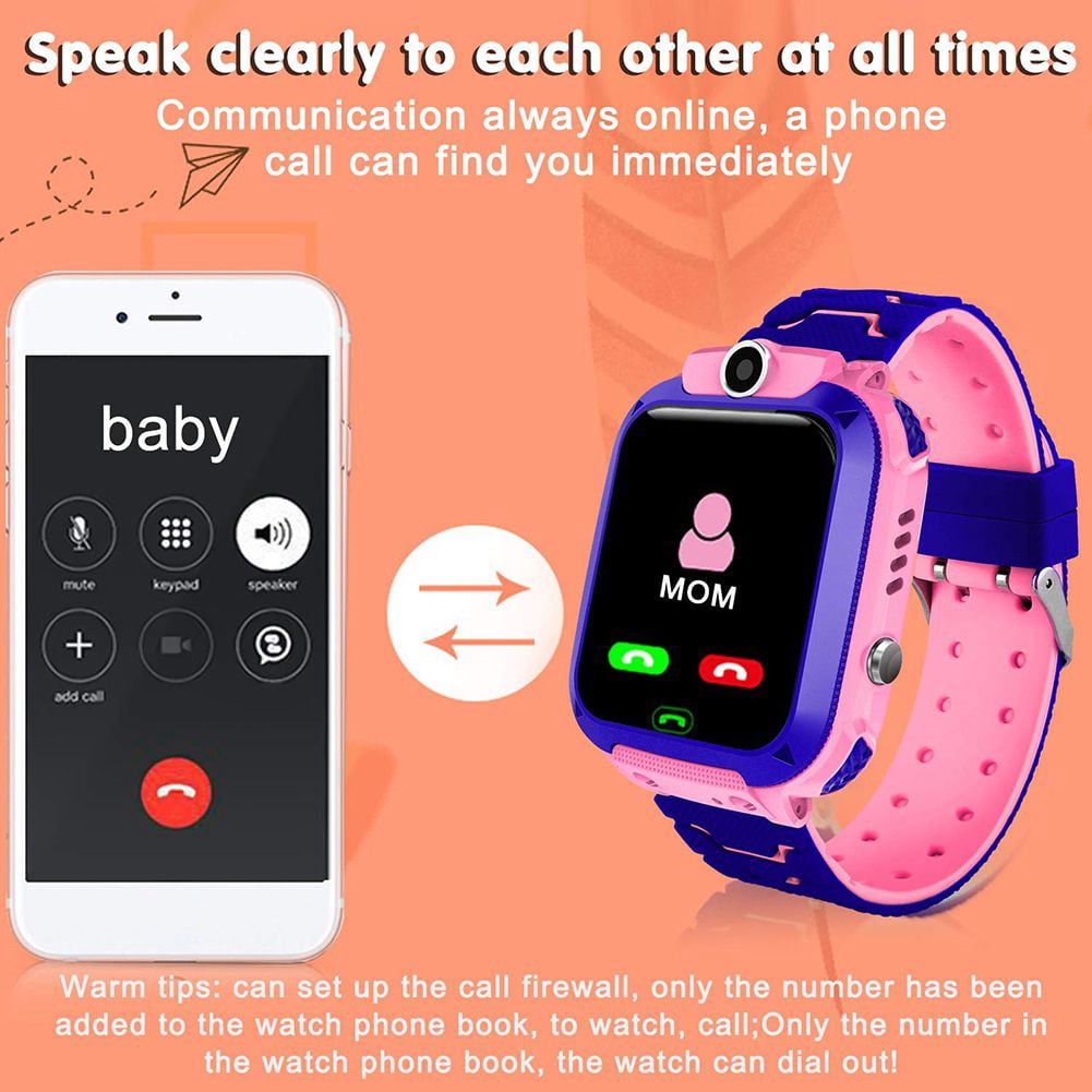 Smart Watch for Kids - Kid GPS Tracker with Phone Smartwatch for Boys Girls with Two-Way Call SOS Anti-Lost Games Camera, Child Cellphone Watch School Class Gifts