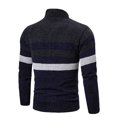 thumbnail image 3 of Vedolay Mens Sweater 2023 Full-Zipper Stand Collar Sweater Dark Gray,XL, 3 of 3