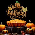 thumbnail image 4 of Cake Topper YQLXDHBD de Acción de Gracias y Cumpleaños con Brillo, 4 of 7