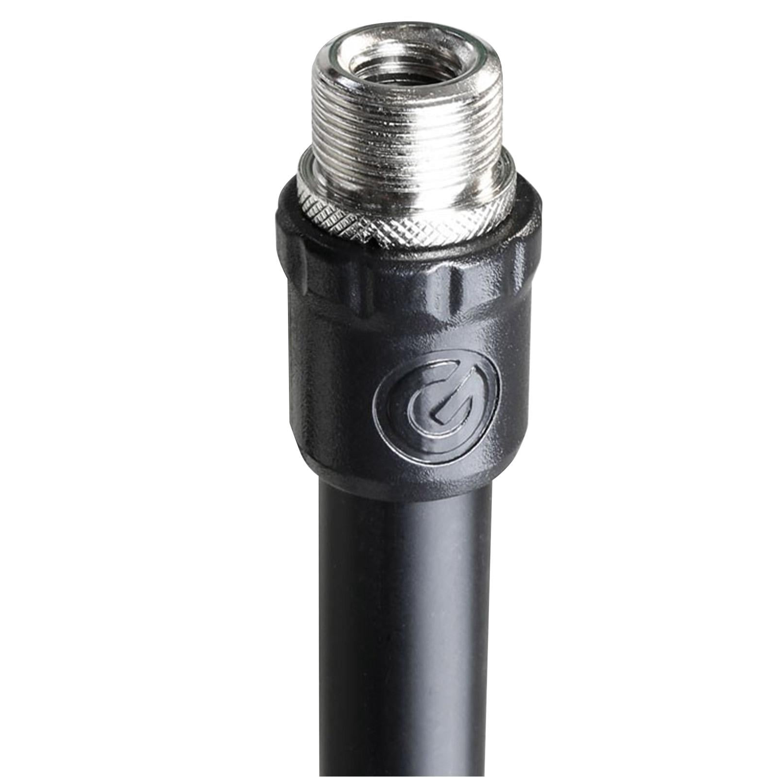 Gravity GMS23 Black Round Base Microphone Stands with Retractable Crowd Barrier Cassettes Four Package