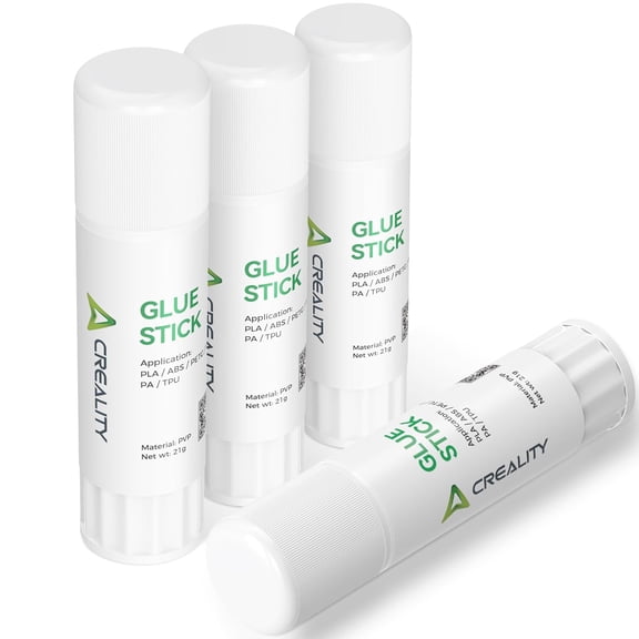 Creality 3D Printer Glue Sticks for Hot Bed Warping Reducing Adhesive PVP Solid Print Stick Gloop PLA/ABS/PETG/PC/PA/TPU(Pack of 4)