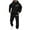 Black, variant on TIANZEN Casual Hoodie And Jogger Streetwear Comfortable Two Piece Outfit With Fist Print For Daily Wear And Outdoor Activities Cowboy Tuxedo Tux Inflatable Suite Pants for Men