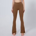 thumbnail image 6 of REALiKUN Flare Scrunch Leggings for Women V Cross Waist Bell Bottom Yoga Pants Bootcut Workout Leggings, 6 of 7