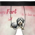 thumbnail image 4 of Every Fart is Love Note Havanese Guilty Face Happy Valentine's All Over Print Boxer Briefs Underwear for Men Dad Havanese Dog Lover Gifts Idea - 01016, 4 of 6