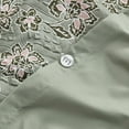 thumbnail image 7 of Jessica Simpson Botanical Embossed Sage Green Duvet Cover Set Queen/Full Size - 3 Piece Set, 7 of 7