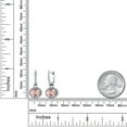 thumbnail image 6 of Gem Stone King 4.84 Ct Oval Peach Nano Morganite 925 Sterling Silver Earrings, 6 of 6