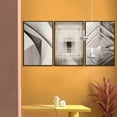 thumbnail image 3 of wall26 3 Piece Framed Canvas Wall Art for Living Room, Bedroom Geometrical Abstract Buildings VII Canvas Prints for Home Decoration Ready to Hang - 24"x36"x3 Panels, 3 of 4