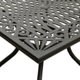 thumbnail image 3 of Outdoor Aluminum 5pc Square Black Patio Dining Set with Four Chairs, 3 of 7