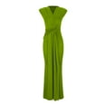 thumbnail image 4 of Prom Dresses for Women Sleeve Less Deep V Neck Maxi Dress Solid Color Beach Vacation Long Dress Elegant Formal Evening Gowns, 4 of 6