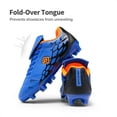 thumbnail image 3 of Dream Pairs Boys Girls Soccer Football Cleats Shoes(Toddler/Little Kid/Big Kid) SUPERFLIGHT-3K ROYAL/BLUE/ORANGE Size 6, 3 of 5