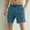 #Dark blue, variant on Rigardu mens shorts Male Spring And Summer Solid Color Shorts Ice Sense Zipper Pocket Slit Trousers Large Size Rope Five Point Pants shorts for men pants for men Mint Green + XL