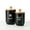 Black, variant on Cat Treat Container with Airtight Lid, Cat Food Oganizer Dry Food, Cat Food Storage Containers, Pet Treats Canister, Cat Treat Jar Set of 2-8.3x4.9 & 7.1x4.3