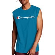 Champion Men's and Big Men's Script Logo Classic Jersey Muscle Tee, Sizes S-2XL