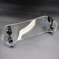 thumbnail image 3 of Motorcycle Universal Windshield Extension Spoiler Windscreen Deflector With Adjustable Clip Grey, 3 of 5