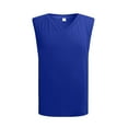 thumbnail image 2 of Fgnfyis Men's Casual Vest Loose Fit Sleeveless Top for Everyday Wear and Outdoor Activities Mens Tank Top Blue M, 2 of 7