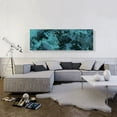 thumbnail image 2 of ARTCANVAS Teal Black Gray Modern Canvas Art Print - Size: 60" x 20" (1.50" Deep), 2 of 9