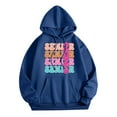 thumbnail image 3 of SIYUDAN Womens Hoodie Long Sleeve Pullover Hoodies Soft HoodiePurple Hoodie women 's Fall Jacket Workout Wear, 3 of 3