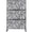 Black Large Leaf, variant on Roninkier 76"H x 48"W Freestanding Metal Privacy Screen Heavy Duty Decorative Divider Fence Panel for Patio Deck Balcony Garden Lawn Yard, Easy Assembly