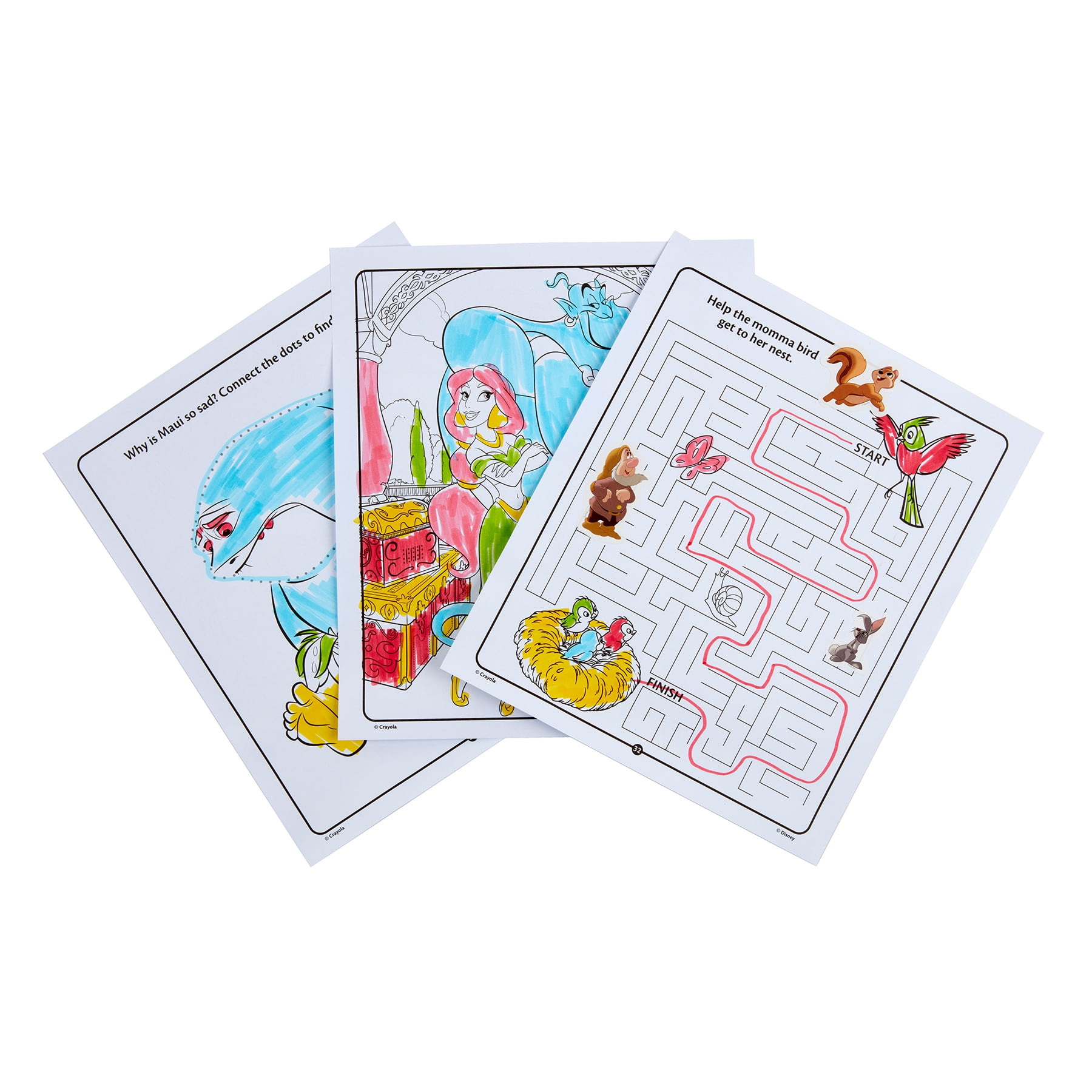 Crayola Color & Sticker Activity Set, Princess, 3 Sets
