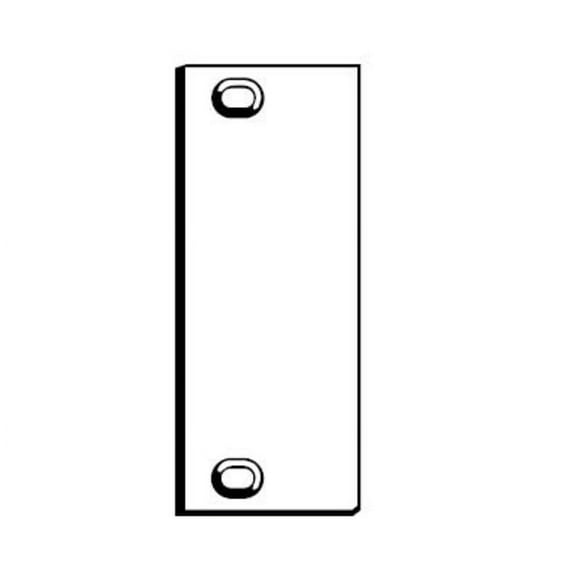 Don-Jo SHF45PC 4-1/2" x 1-1/2" Hinge Cut Out Filler Plate Prime Coat Finish