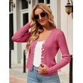 thumbnail image 4 of Shermia Womens Cropped Cardigan Knit Shrugs for Dresses Tops V Neck Button Down Cardigans Sweaters, 4 of 8