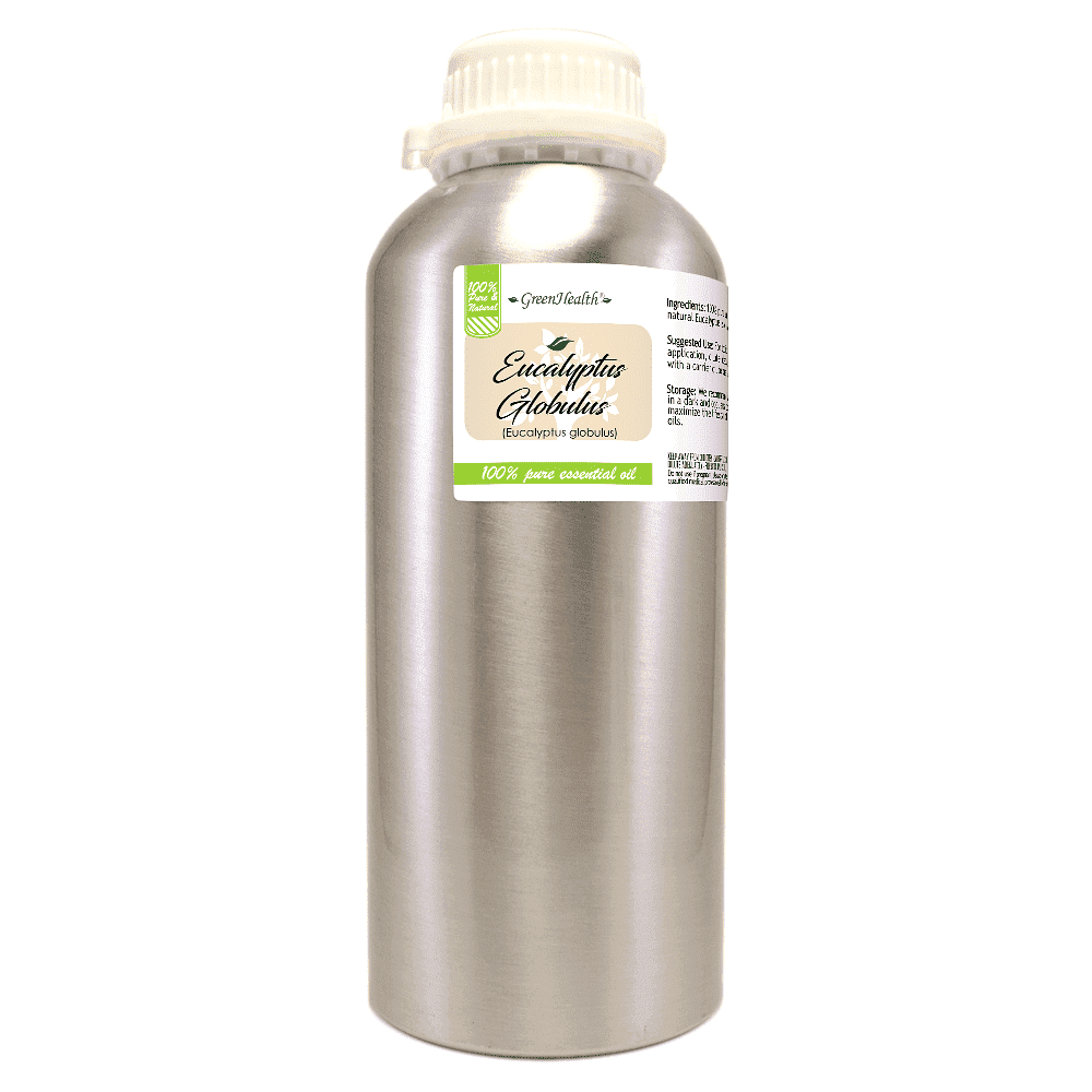 GreenHealth 100% Pure Eucalyptus Essential Oil 32 fl oz (946 ml) Aluminum Bottle