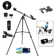 Cassini 800mm x 60mm Day/Night Refractor Telescope with Smartphone Adapter