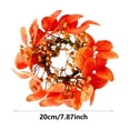 thumbnail image 6 of Thanksgiving Decor, Fall Decorations for Home, Autumns Money-Leaf Candle Ring Wreath And Thanksgiving Home Decor Wreath And Suitable For Candle Centerpieces, 6 of 6