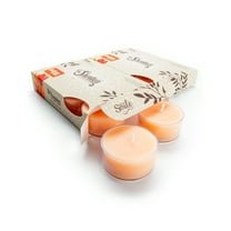 Autumn Splendor Tealight Candles Multi Pack - 12 Orange Premium Scented Tea Lights - Essential Oils - Shortie's Candle Company