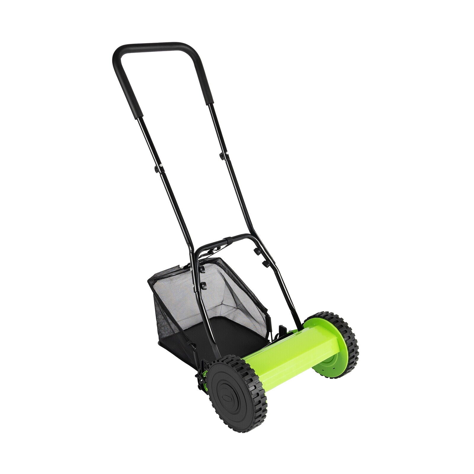 Adjustable Height Lawn Mower 11.81-inch Cutting Width Manual Lawn Mower Capacity of The Grass Catcher With a Sling 6 Gallons