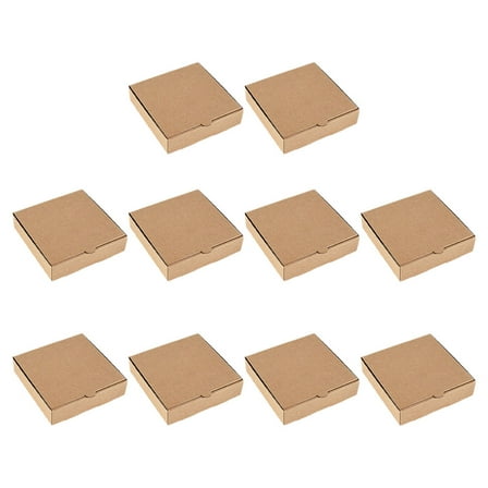 SOPOTUTU Shipping Pizza Box Kraft Paper Containers 10pcs